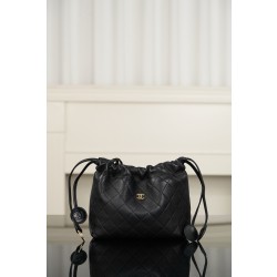 샤넬 CHANEL 26s AP5228 Clutch with Leather Strap Lambskin & Gold Black 22cm