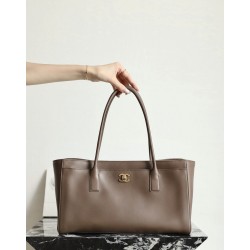 샤넬 Chanel 26s AS6243 Small Shopping Bag Brown 39cm