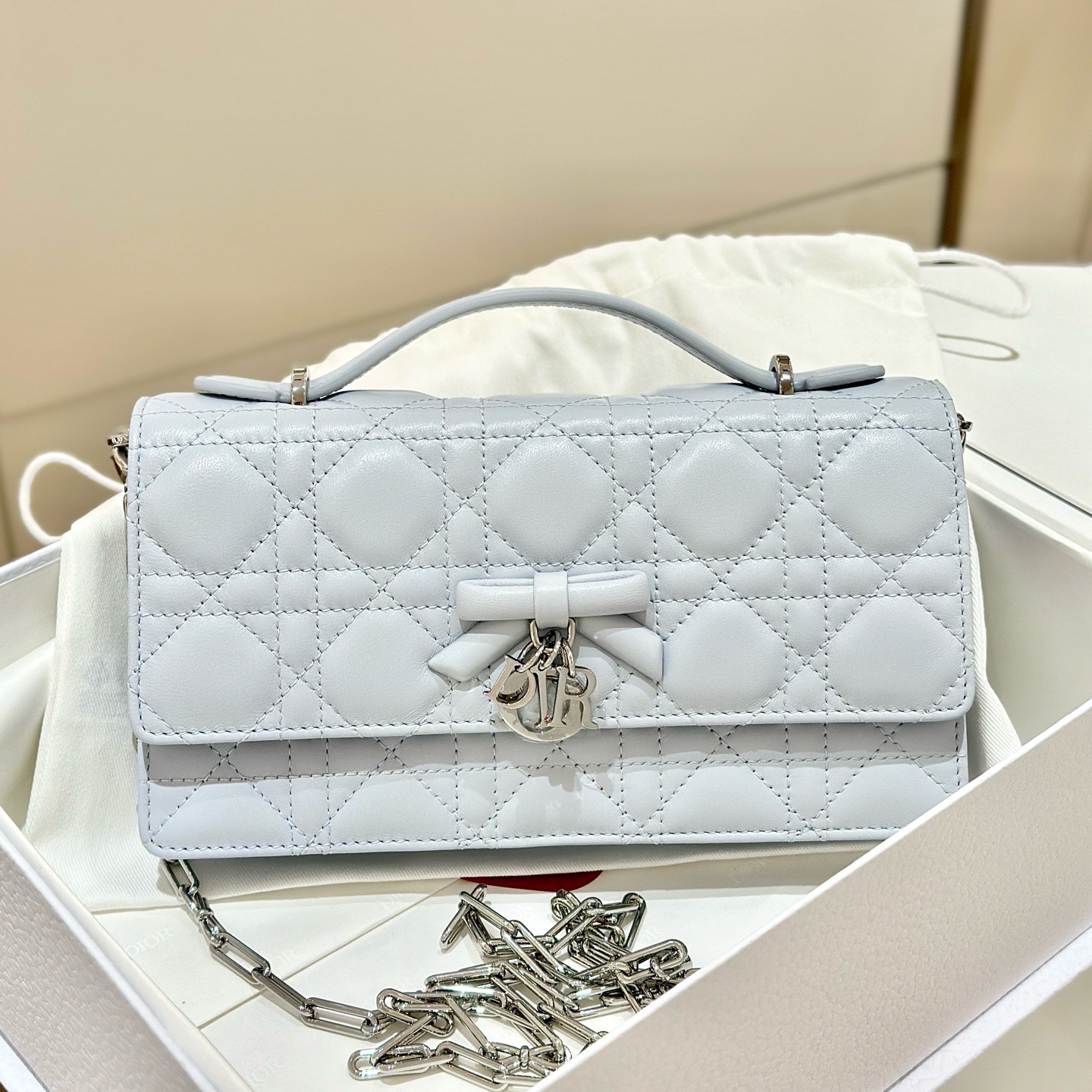 디올 Dior My Dior Mini Bag Light blue 21cm