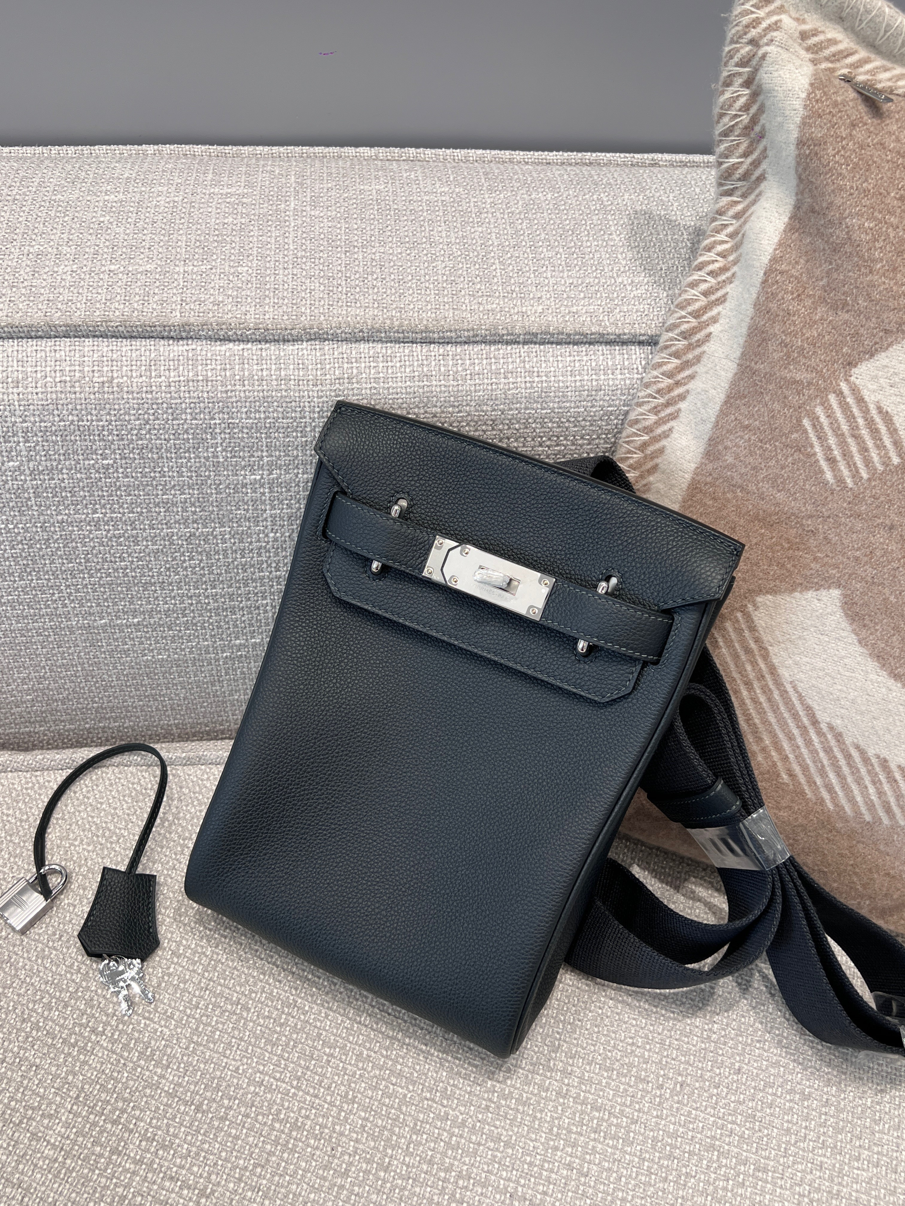 에르메스 Hermes Hac a dos Germany Leather 6O Vert Cypress/silver