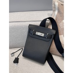 에르메스 Hermes Hac a dos Germany Leather 89 Noir/silver