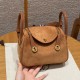 에르메스 Hermes Mini Lindy 19cm Grizzly and Swift 37 Gold/gold