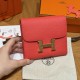 에르메스 Hermes Constance Wallet 13cm Epsom T5 Rose Jaipur/gold