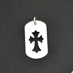 한스룸 크롬하츠 컷아웃크로스 도그택 라지