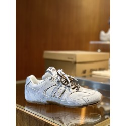 미우 미우 Miu Miu x New Balance 530 SL Suede Mesh Sneakers