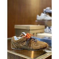 미우 미우 Miu Miu x New Balance 530 SL Suede Mesh Sneakers