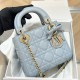 디올 Dior Mini Lady Dior Bag Blue 17cm