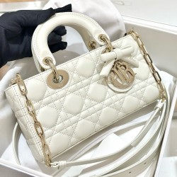 디올 Dior Small Lady D-Joy Bag White 22cm