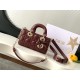 디올 Dior Mini Lady D-Joy Bag Wine red 19cm