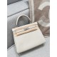에르메스 Hermes Kelly 25cm Togo Grade 1 10 Craie/silver (Fil Au Chinois)