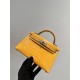에르메스 Hermes Mini Kelly Hcp Alligator Grade 1 1A Paille/silver