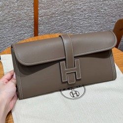 에르메스 Hermes  Jige Elan 29cm Swift 18 Etoupe