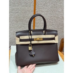 에르메스 Hermes Birkin 30cm Swift 47 Chocolate/gold