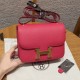 에르메스 Hermes Constance with mirror 19cm Epsom i6 Rose Extreme/gold