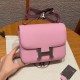 에르메스 Hermes Constance with mirror 19cm Epsom X9 Mauve/silver