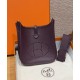 에르메스 Hermes Evelyne 23cm Clemence N5 Cassis/gold