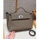 에르메스 Hermes Kelly 2424 29cm Togo and Swift 18 Etoupe/silver