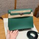 에르메스 Hermes Kelly danse 22cm Swift 1L Cactus/silver