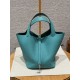 에르메스 Hermes Picotin lock 18cm Clemence U1 Vert Verone/silver