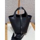에르메스 Hermes Picotin lock 18cm KK ostrich 89 noir/silver