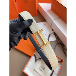 에르메스 Hermes H d'Ancre&double-sided Togo 벨트  32mm