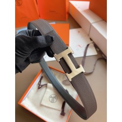 에르메스 Hermes H stripe &double-sided Togo 벨트 32mm