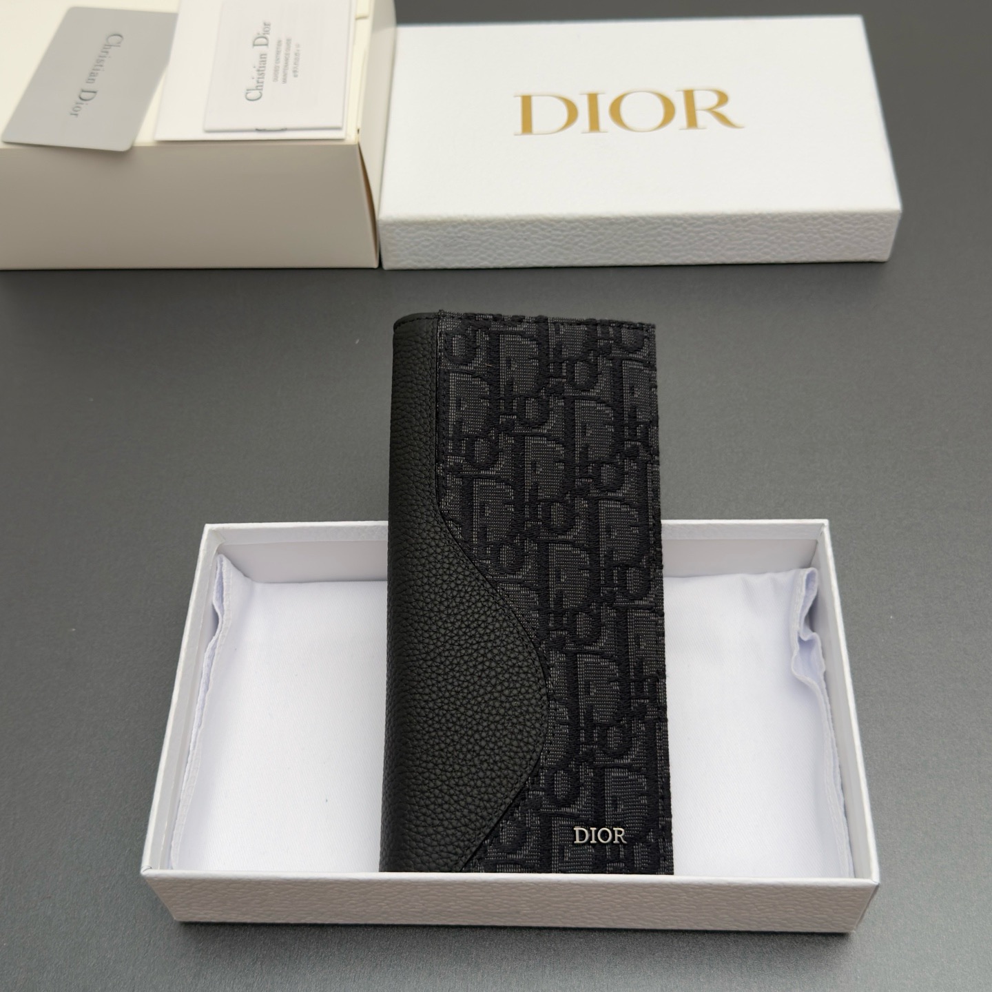 디올 Dior H 330 지갑 Black 18cm
