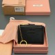 미우 미우 Miu Miu 5MC093 카드 케이스 Black 11.5cm