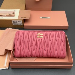 미우 미우 Miu Miu 5MO506 지갑 Pink 20cm