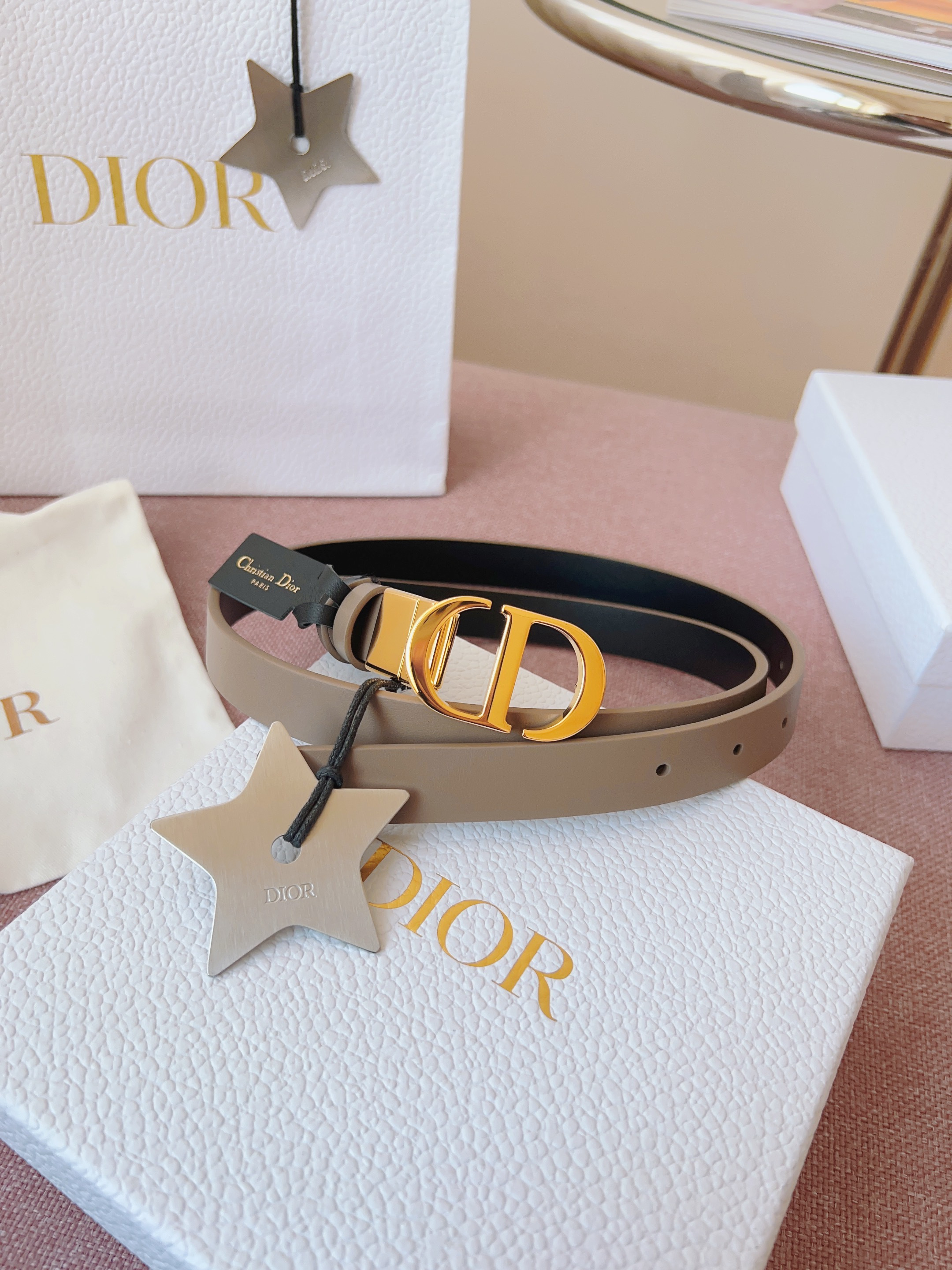 디올 Dior Montaigne double-sided 벨트 20mm