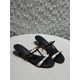 살바토레 페라가모 Salvatore Ferragamo 힐 슬라이드 Black