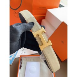 에르메스 Hermes H wire drawing&double-sided Togo 벨트 32mm