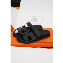 에르메스 Hermes Chypre 슬리퍼 Black
