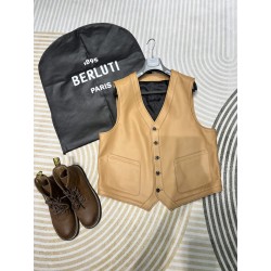 벨루티 BERLUTI 레더 조끼
