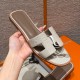 에르메스 Hermes 181 Oran sandal Matte Alligator&Glacier White