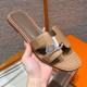 에르메스 Hermes 181 Oran sandal Matte Alligator&Cookie color