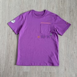 크롬하츠 매티 보이 퓨렐 그래피티  티셔츠 퍼플