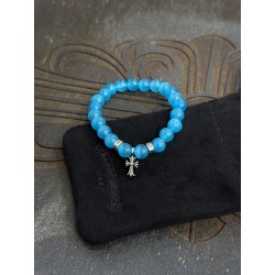 크롬하츠 Chrome Hearts  Blue Cat's Eye 8mm 팔찌