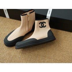 샤넬 CHANEL Cocobeach 부츠 Apricot