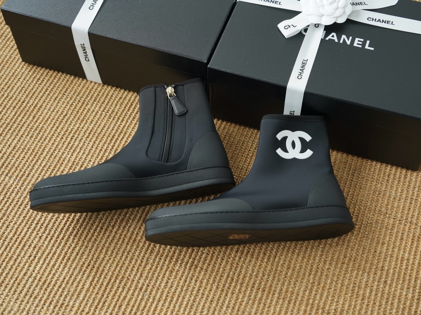 샤넬 CHANEL Cocobeach 부츠 Black